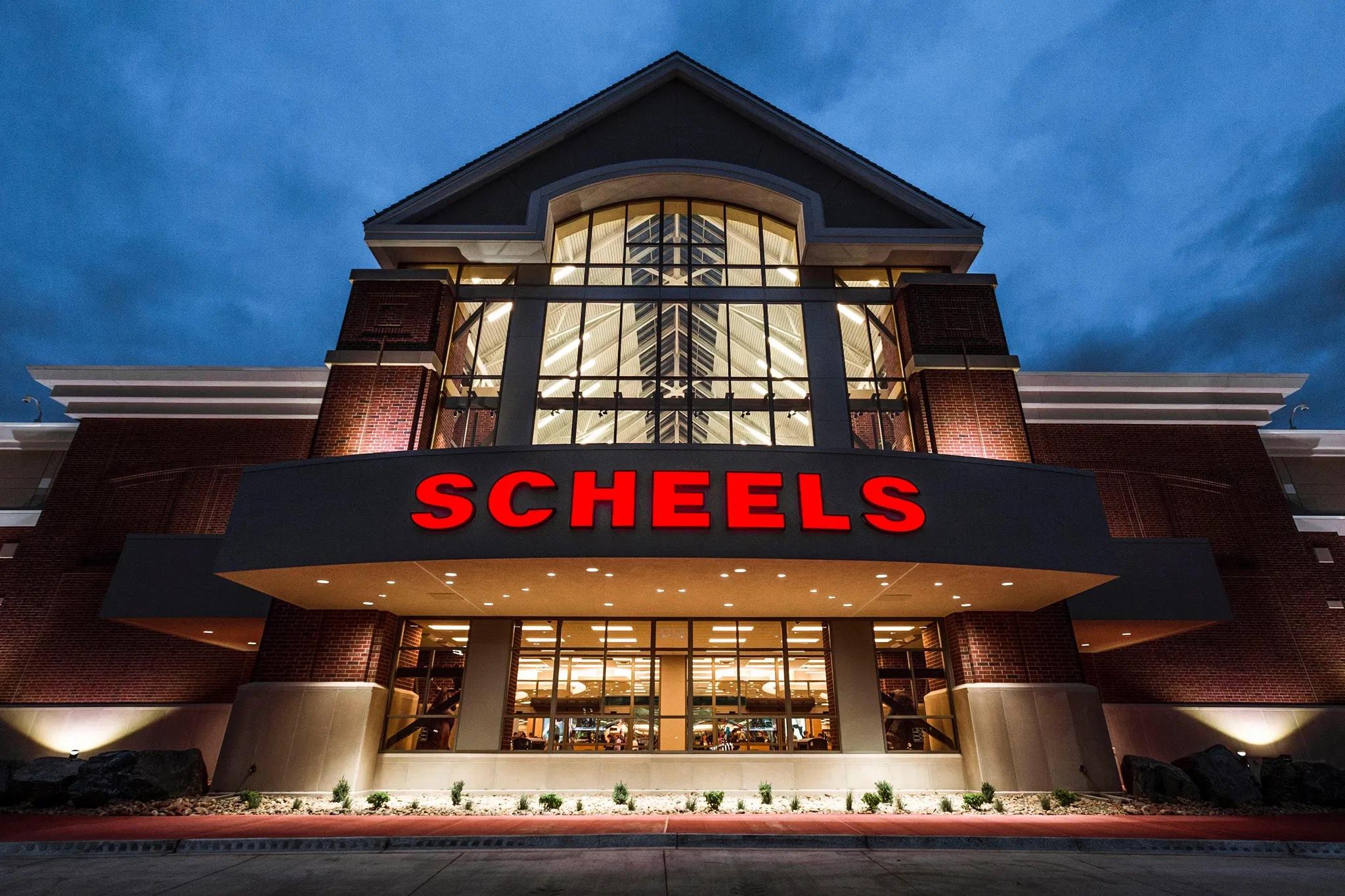 Front of Scheels store
